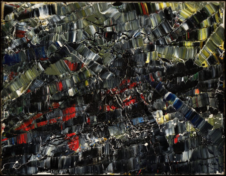 
										Sans titre, 1954 by JEAN-PAUL RIOPELLE (CANADA/ 1923-2002), a work of fine art assessed by Morin Williams Expertise, sold at auction by Osenat Versailles at 13 avenue de Saint-Cloud, 78000 Versailles.												