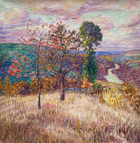 Rivière aux grands arbres, vers 1904-1910 by LÉON DETROY (FRANCE/ 1859-1955), a work of fine art assessed by Morin Williams Expertise, sold at auction.